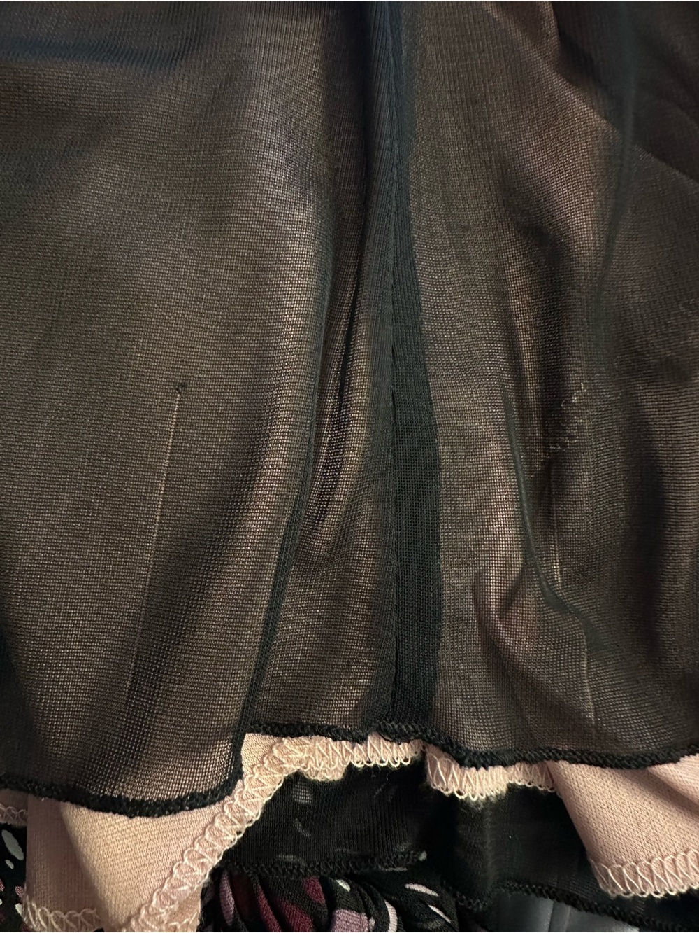 RARE Torrid 3 VINTAGE OG Black Flame label Black Mesh over pink Tank Top GOTH - Picture 10 of 11